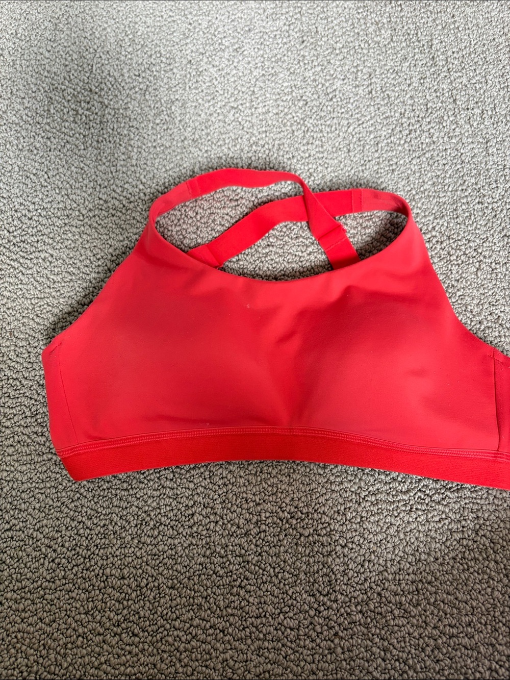 ALO Yoga Red Crossback Sports Bra